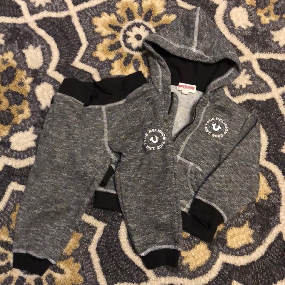 true religion sweat suit toddler